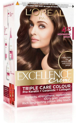 L'Oréal Paris Excellence Creme Hair Color , Aishwarya's Brown 4.25
