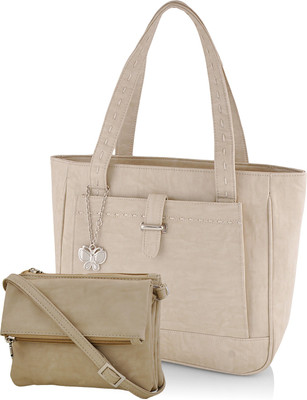 

Butterflies Hand-held Bag(Beige)