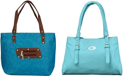 

Vera Stayle Hand-held Bag(Blue, Green)
