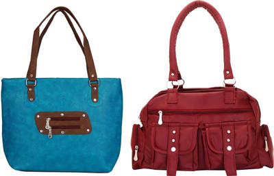 

Vera Stayle Hand-held Bag(Blue, Maroon)