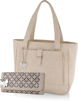 

Butterflies Hand-held Bag(Beige)