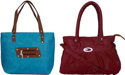 

Vera Stayle Hand-held Bag(Blue, Maroon)