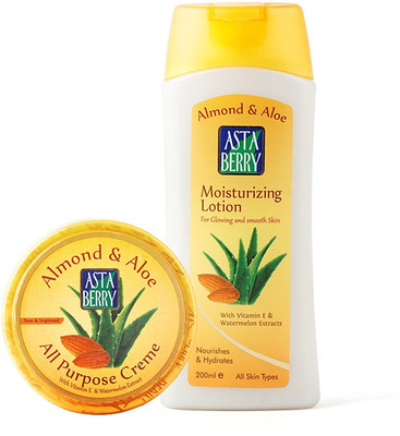 

Astaberry Almond Cream & Almond Moisturizer Combo(200 ml)