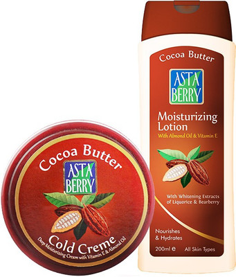 

Astaberry Cocoa Butter Cream & Cocoa Butter Moisturizer Combo(200 ml)