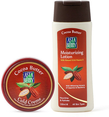 

Astaberry Cocoa Butter Cream & Cocoa Butter Moisturizer Combo(100 ml)
