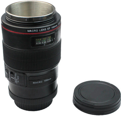 

vepson 350ML Novelty 100mm Black Coffee Milk holder cup Stainless Steel Mug(350 ml), Multicolor