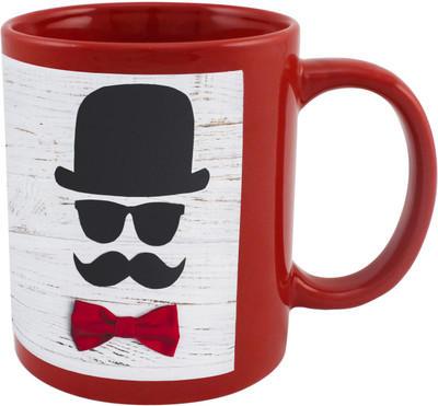 

Thirsty Guys Mug For Dad, Husband, Boyfriend Red Ceramic Mug(325 ml), Multicolor