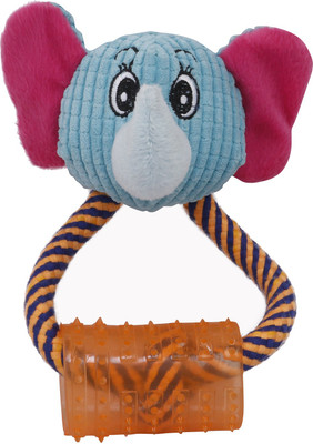 

SRI Cute Smiley Face Toy For Puppy/Cat Nylon Plush Toy For Dog