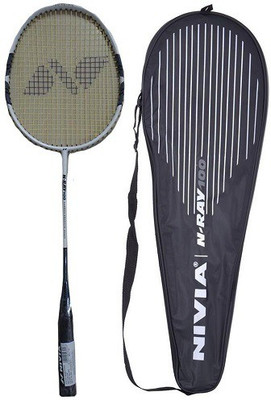 

Nivia N-Ray 100 Badminton Racquet Silver, Black Strung Badminton Racquet(G4 - 3.25 Inches, 95 g), Black;silver