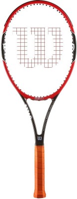 

Wilson Pro Staff RF97 Autograph Black, Red Unstrung Tennis Racquet(G3 - 4 3/8 Inches, 357.2 g)