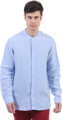 NAUTICA Men Solid Casual Blue Shirt