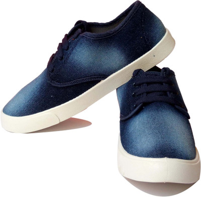 

welco Canvas Shoes For Men(Blue, Denim blue