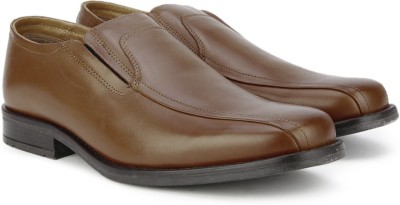 

Pavers England Genuine Leather Slip On For Men(Tan