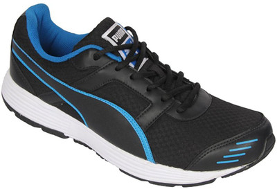 

Puma Harbour DP Running Shoes For Men(Black, Puma black-electric blue lemonade