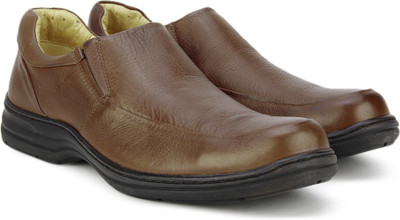 

Pavers England Genuine Leather Slip On For Men(Brown