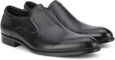 

Pavers England Genuine Leather Slip On For Men(Black