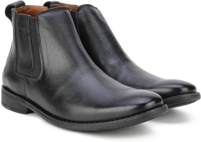 

Pavers England Genuine Leather Boots For Men(Black