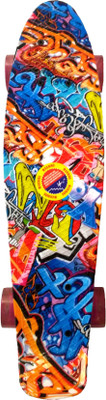 

VRT Plastic SB With Printed Textured Surface 8 inch x 22 inch Skateboard(Multicolor, Pack of 1)