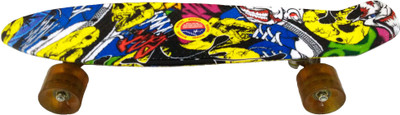 

VRT Plastic Skateboard With Printed Textured Surface 8 inch x 22 inch Skateboard(Multicolor, Pack of 1)