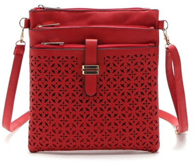 

Clublane Women Red Leatherette Sling Bag