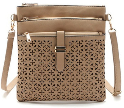 

Clublane Women Beige Leatherette Sling Bag