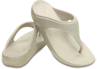 

Crocs Flip Flops, Platinum