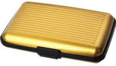 

Tangerine Men Gold Plastic Card Holder(6 Card Slots)
