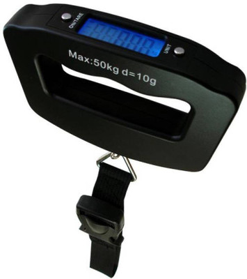 

Sukot Portable Mini Digital Hand Held 50Kg*10g Hanging Scale Electronic Luggage Scale Weighing Scale(Black)