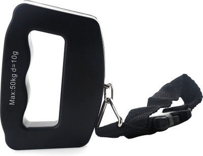 

Sukot 50KG PORTABLE HANDHELD DIGITAL LUGGAGE SCALE WEIGHING TRAVEL SUITCASE BAG SCALES Weighing Scale(Black)
