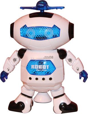 

Eklavya Naughty Dancing Robot With 3D Lights And Music(Multicolor)