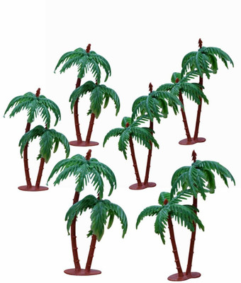 

Vardhman Model Making Green Coconut Trees. Big Set Of 18, 12 Cms In Height.