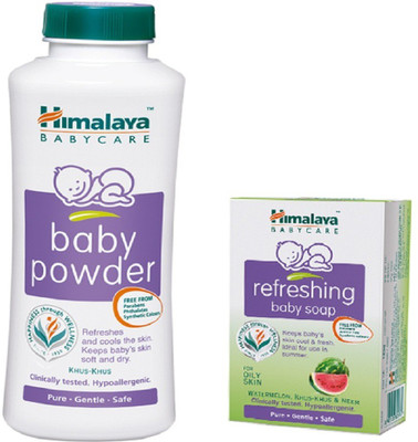 

Himalaya BABY POWDER, REFRESHING BABY SOAP(White)