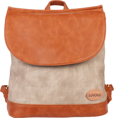 

Luvoksi Casual/College Bag 2.5 L Backpack(Multicolor), Beige