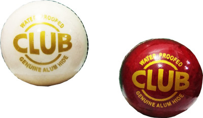 

Sun Fly Club Cricket Leather Ball(Pack of 2, Multicolor)