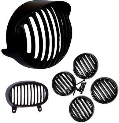 

Almos Combo Set Head Light +Tail light+Indicator Set for Bajaj Avenger 220cc Bike Headlight Grill(Black)