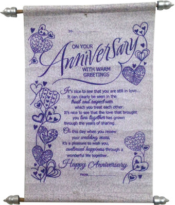 

Natali Traders Anniversary Greeting Card(Blue, Pack of 1)