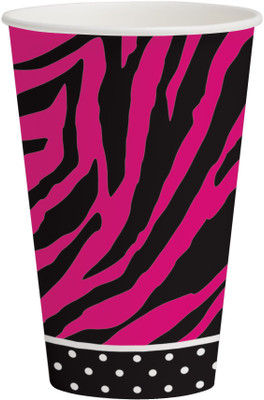 

Funcart Pink Zebra 12oz Cups Paper(Multicolor, Pack of 8)