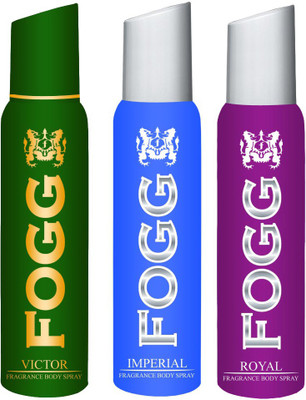 

Fogg COMBO PACK OF FOGG VICTOR DEODORANT Body Spray - For Men & Women(120 ml, Pack of 3)
