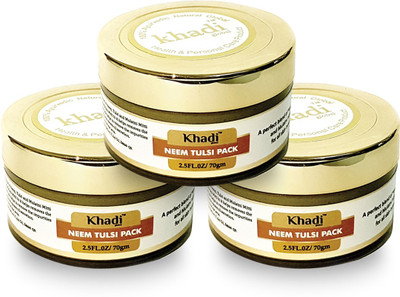 

Khadi Global Neem Tulsi Face Pack Pack of 3(210 ml)