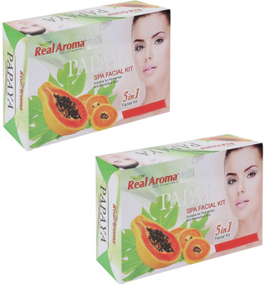 

Real Aroma Papaya Spa Facial Kit 740 g(Set of 2)
