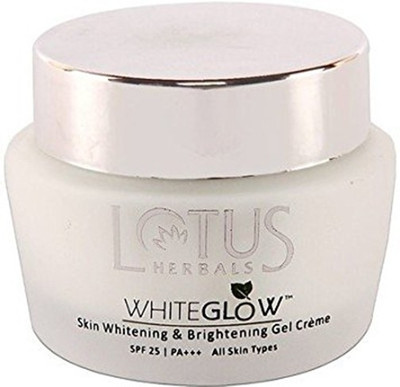 LOTUS HERBALS WhiteGlow Skin Whitening And Brightening Gel �Face Cream with SPF-25, for all skin types(60 g)