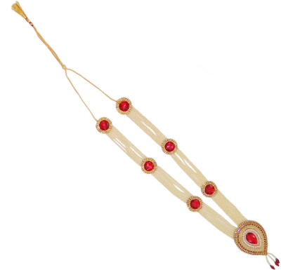 

Real Seed Shri Ram Chandra Pearl Mala / Marriage Pearl Garland(Red, White)