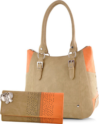 

Butterflies Hand-held Bag(Beige, Orange)