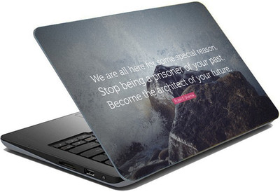 

ezyPRNT Sparkle Laminated Become the Architect Motivation Quote (15 to 15.6 inch) Vinyl Laptop Decal 15