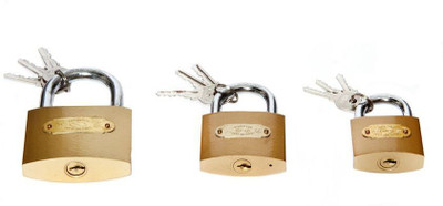 

PTCMart PTCMART Golden-Lock-32MM-38MM-25MM Lock(Multicolor)