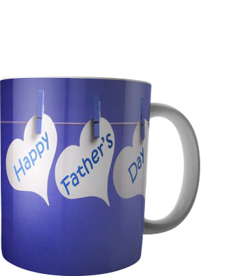 

RD Coffee mug for Happy Fathers Day Ceramic Mug(300 ml), White