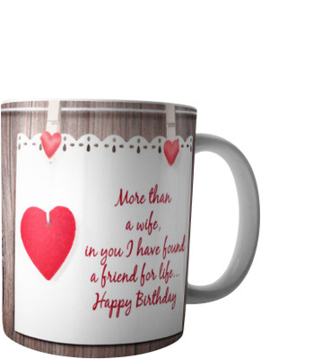 

RD Happy Birthday sweetheart Ceramic Mug(300 ml), Multicolor