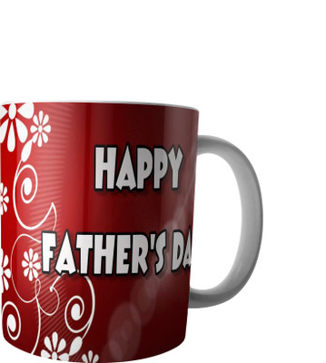 

RD Coffee mug only for fathers day celebration Ceramic Mug(300 ml), Black;maroon;white