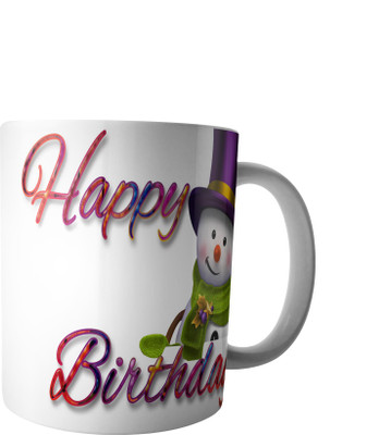 

RD Happy Birthday wishes Ceramic Mug(300 ml), Multicolor