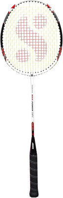 

Silver's Max Power Badminton Racquet Black, Red Strung Badminton Racquet(G3 - 3.5 Inches, 94 g)
